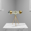Golden Crystal Decorative Telescope