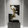 Basketball Action Abstract Sculpture