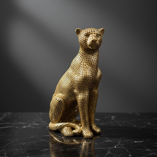 Gold Cheetah Table Decor