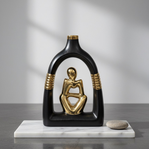 Modern Abstract Sculpture Vase