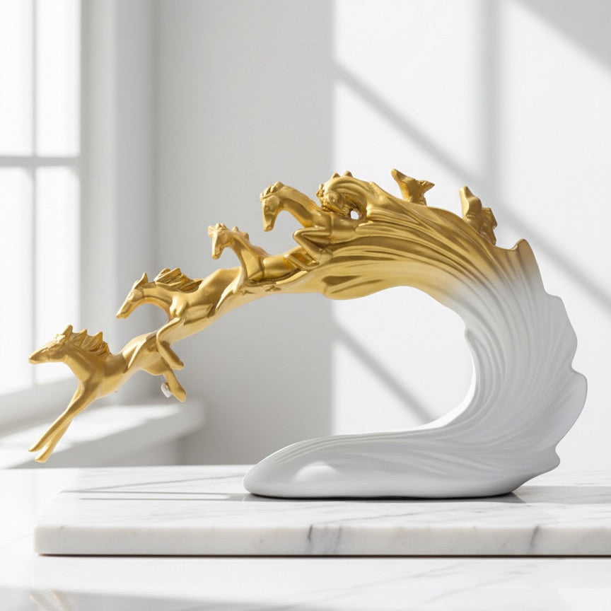 Running Horses Sculpture